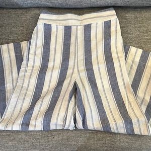 Madewell linen cropped pants